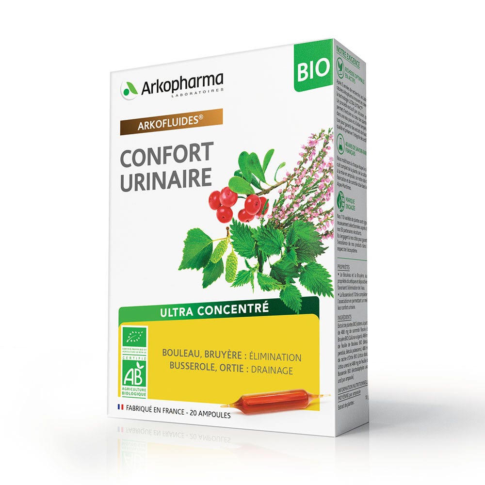 Arkopharma Arkofluidi Urinary Comfort Organic 20 Fiale