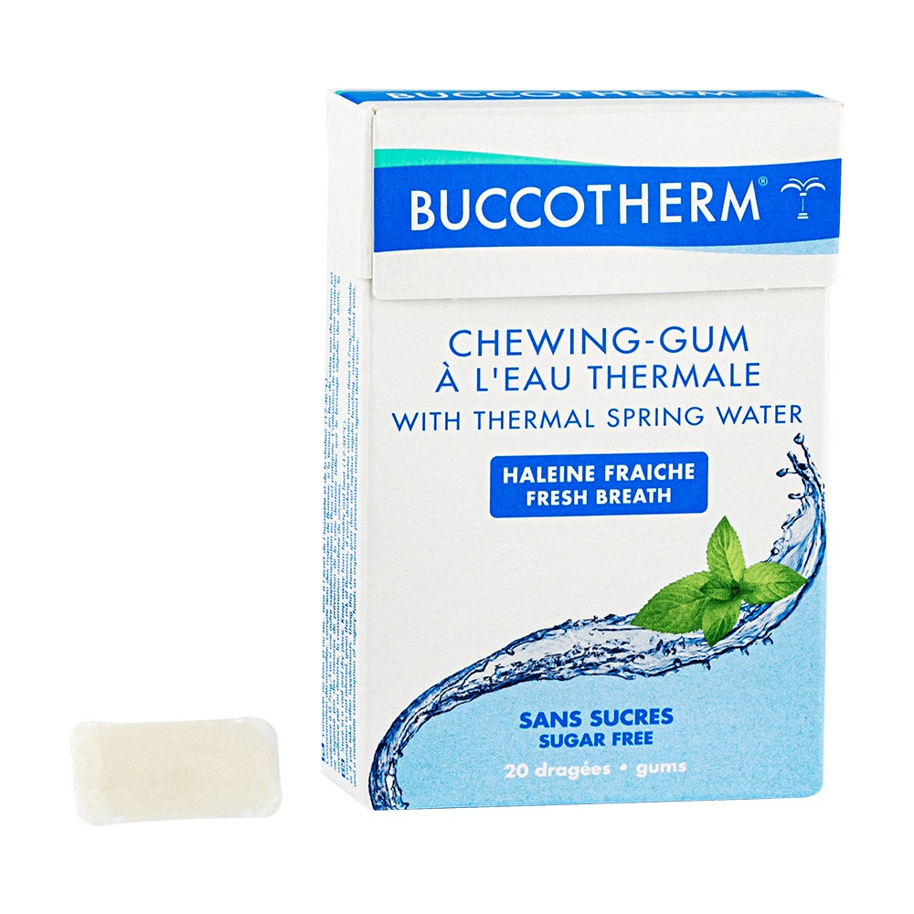 Buccotherm Acqua Termale 20 Gomma da masticare senza zucchero Menta Forte