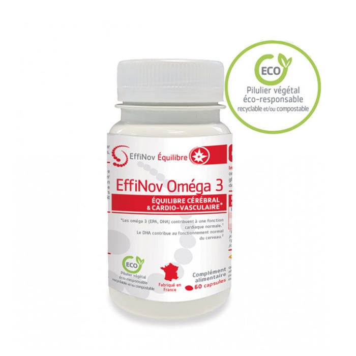 Omega3 60 capsule Equilibrio cerebrale e cardiovascolare Effinov Nutrition