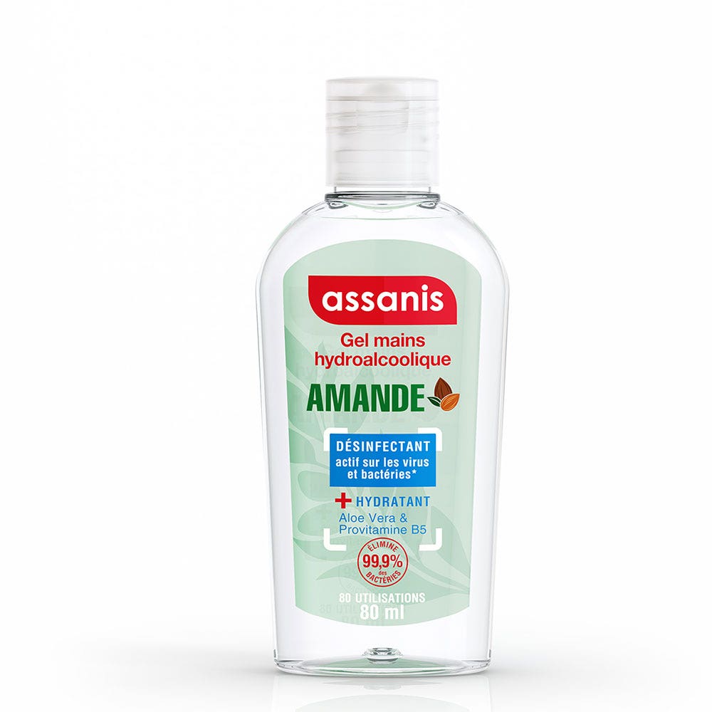 Assanis Tascabile profumato Gel Idroalcolico alla mandorla 80ml