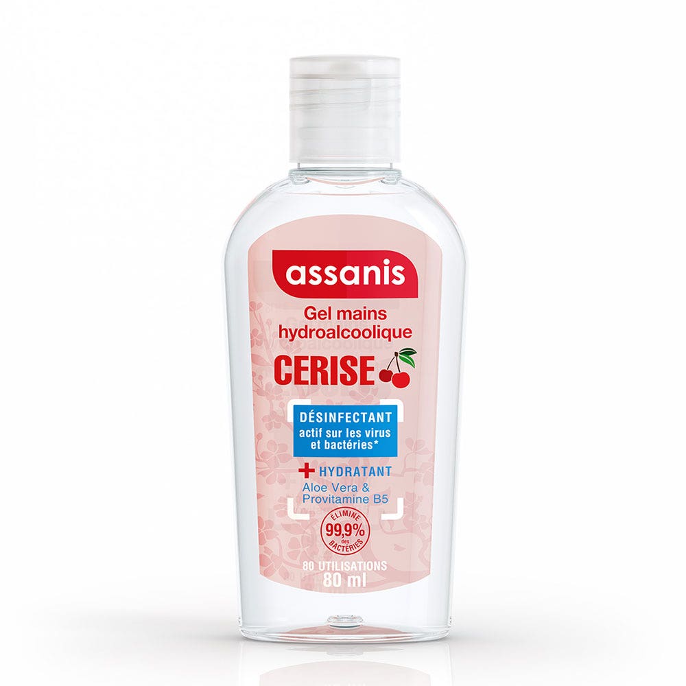 Assanis Tascabile profumato Gel idroalcolico alla ciliegia 80ml