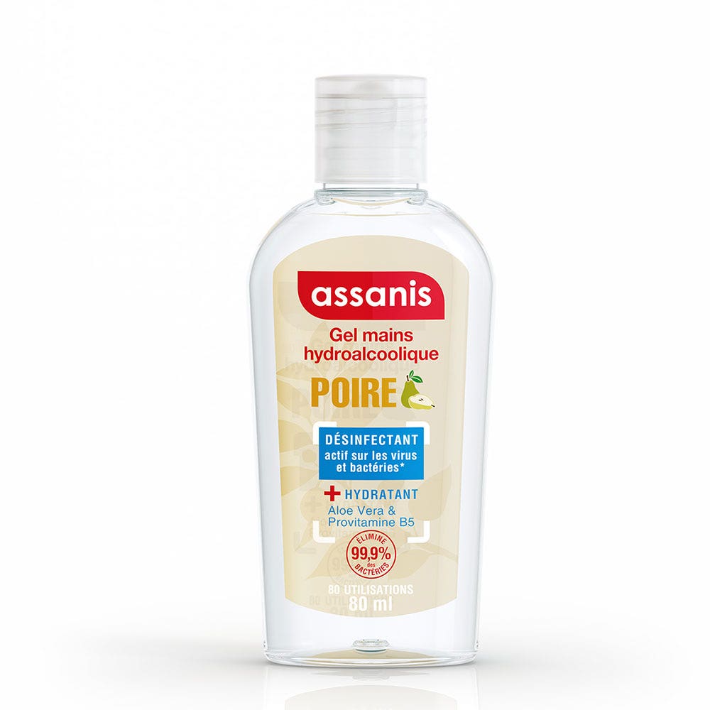 Assanis Tascabile profumato Gel idroalcolico alla pera 80ml