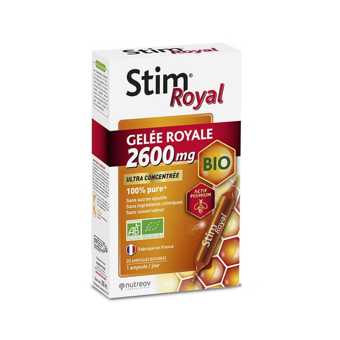 Nutreov Stim Royal Pappa reale biologica 2600 mg 20 fiale