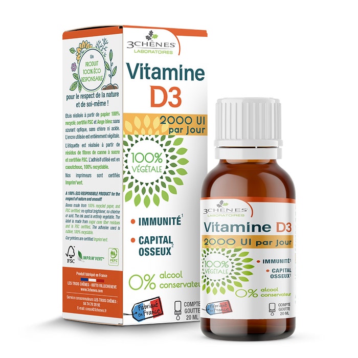 3C Pharma Vitamine D3 di origine vegetale 20ml