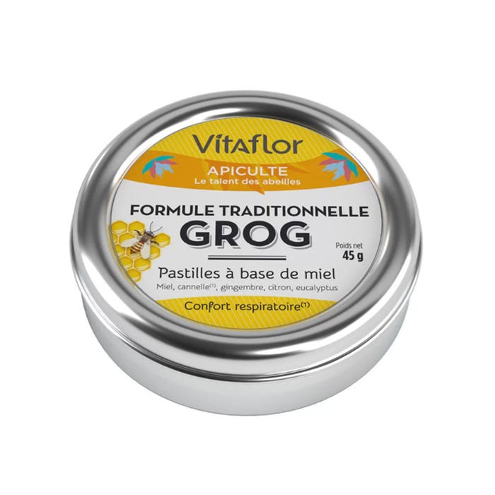 Vitaflor Pastiglie Grog a base di miele 45g