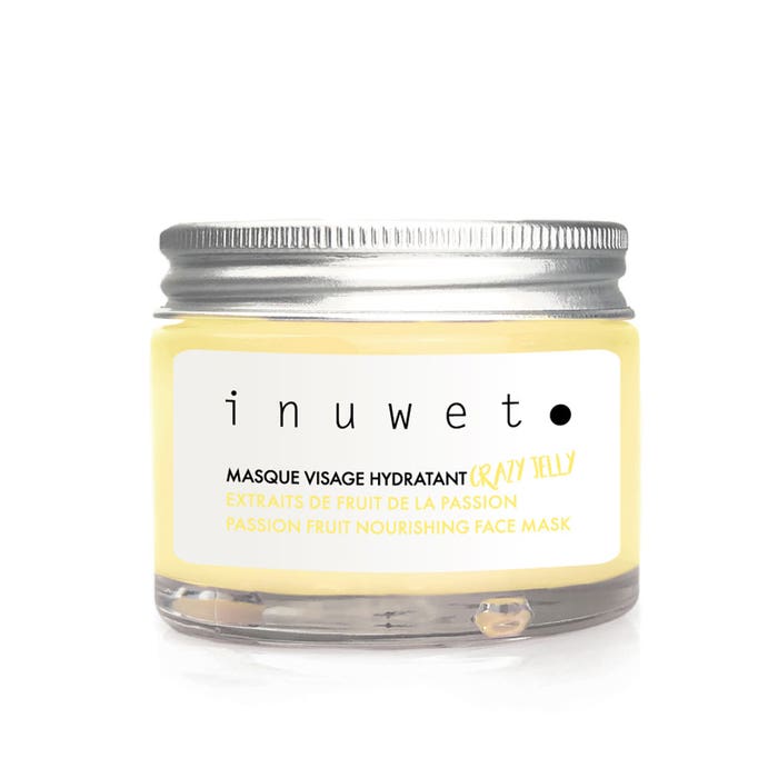 Inuwet Crazy Jelly Maschera gel idratante naturale per il viso Profumo di ananas giallo 50ml