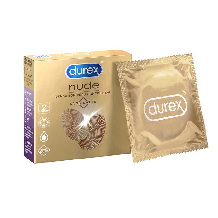 Preservativi Nude Senza lattice Sensazione “pelle su pelle” 2pz Durex