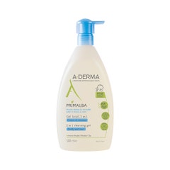 A-Derma Primalba Gel Lavante 2 in 1 con Erogatore Packaging ecosostenibile 500ml