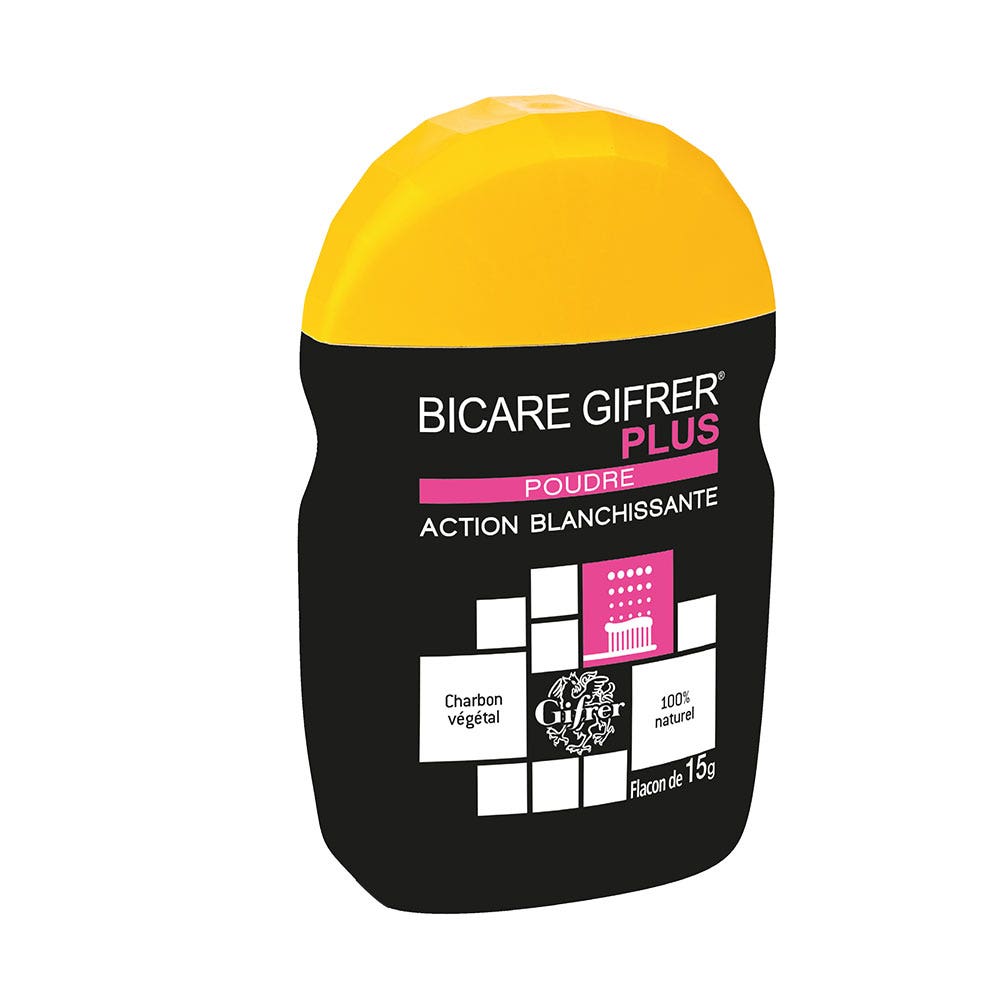 Gifrer Bicare Plus Polvere ad azione sbiancante Carbone vegetale 15g