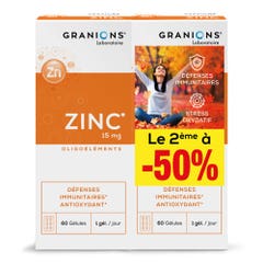 Granions Zinco 15 mg Difese immunitarie 2x60 capsule
