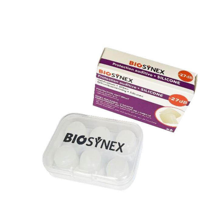 Protezione dell'udito in silicone 3 coppie Biosynex