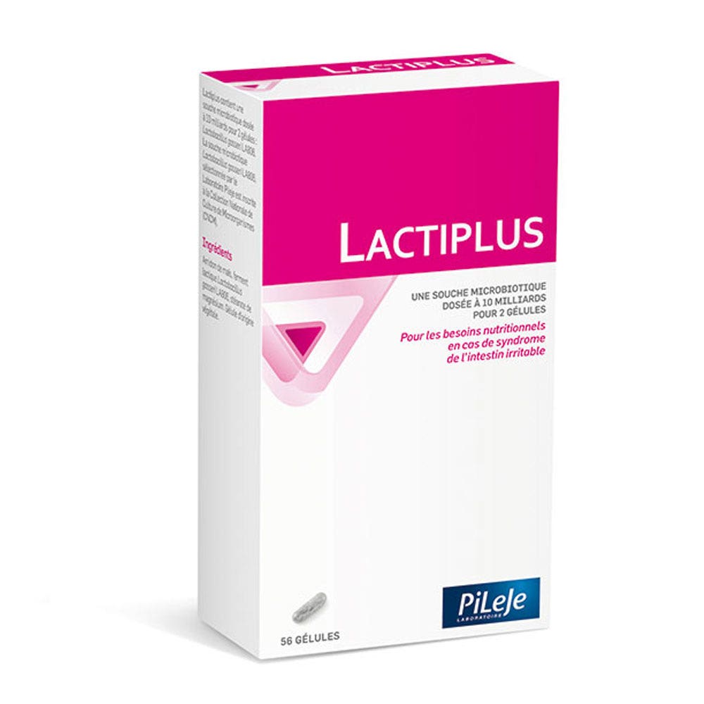 Pileje Lactiplus Trattamento dei sintomi della sindrome dell’intestino irritabile 56 capsule