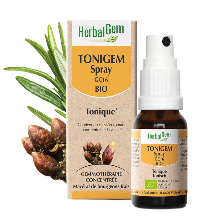 Tonigem Spray GC16 Tonico biologico 15ml Herbalgem