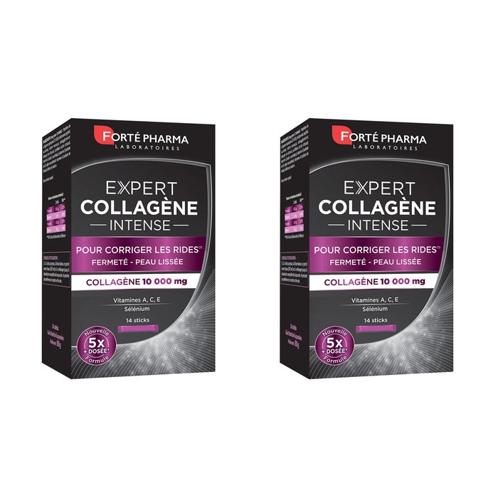 Collagene Intense Antirughe e Compattezza della Pelle 2x14 sticks Expert Beauté Forté Pharma