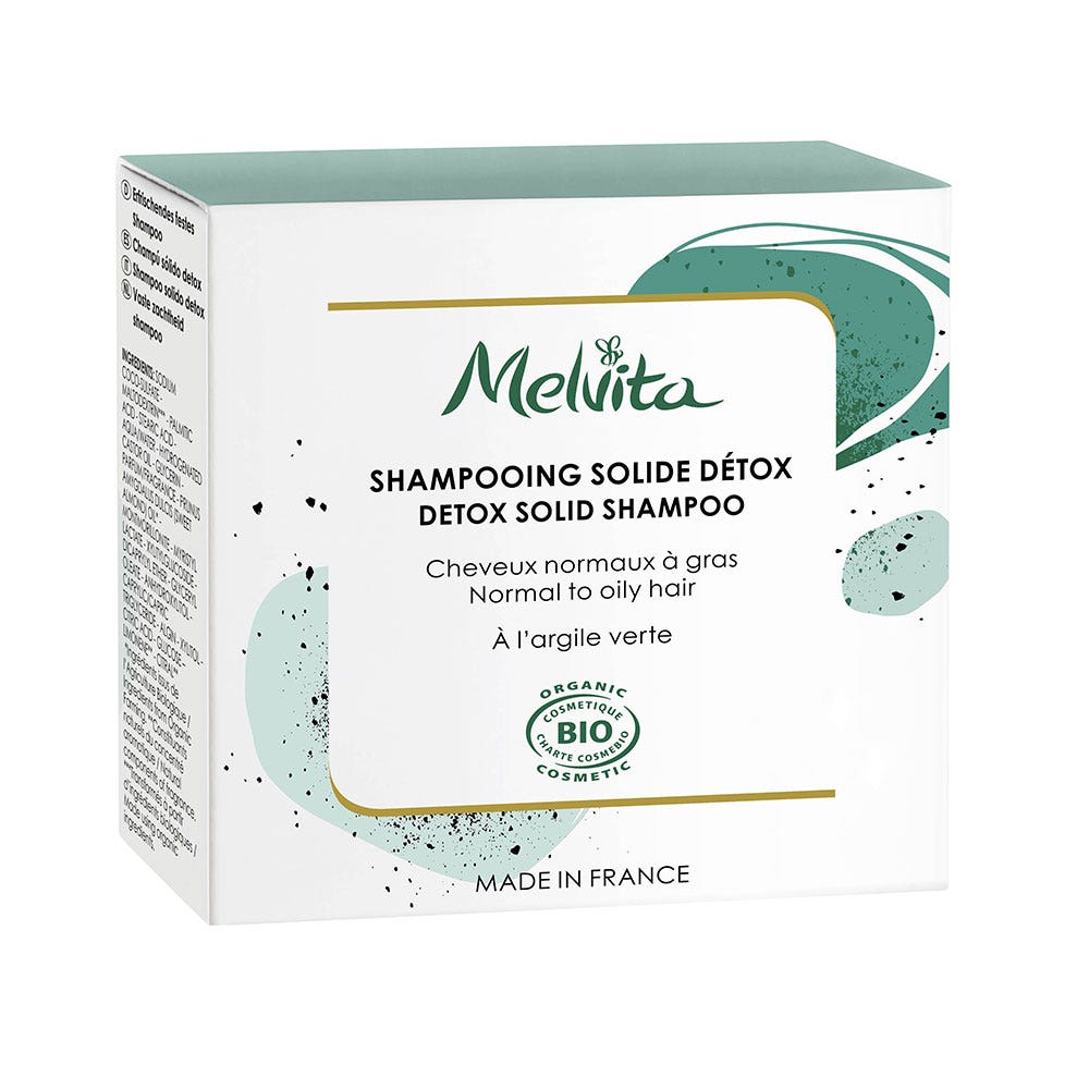 Melvita Shampoo solido biologico Detox 55g