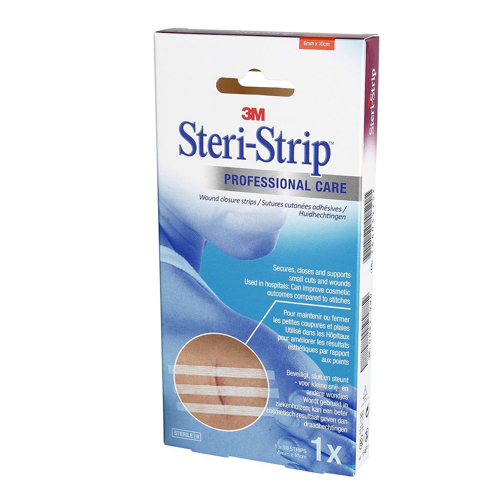 3M Steri-Strip **Suture cutanee adesive sterili 6mm x 10cm** 1 x 10 strisce