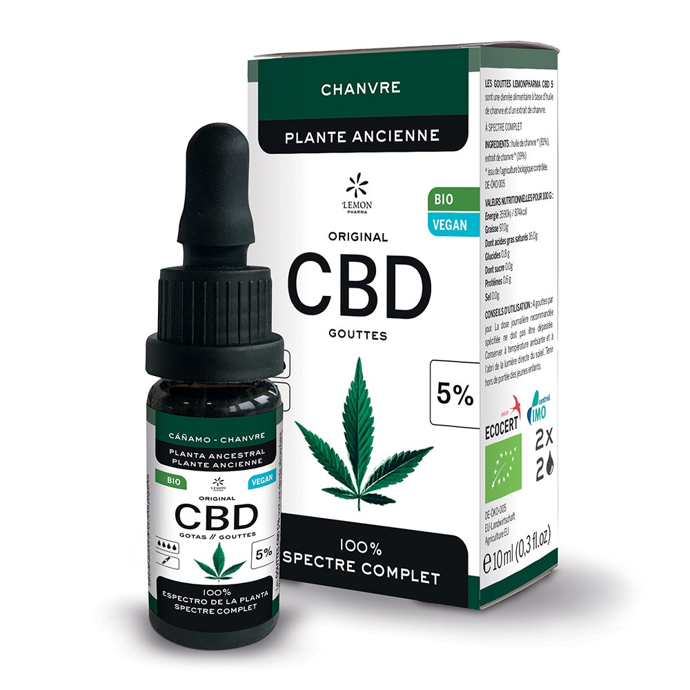 Lemon Pharma Original CBD 5% Gocce La canapa, pianta antica 10ml