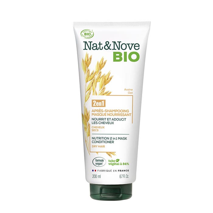 maschera balsamo nutriente 2in1 Bio 200 ml capelli secchi NAT&NOVE BIO