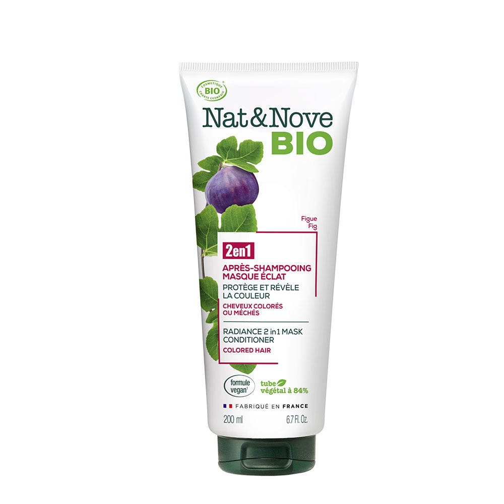 NAT&NOVE BIO balsamo maschera radiante 2in1 Bio capelli colorati o evidenziati 200 ml