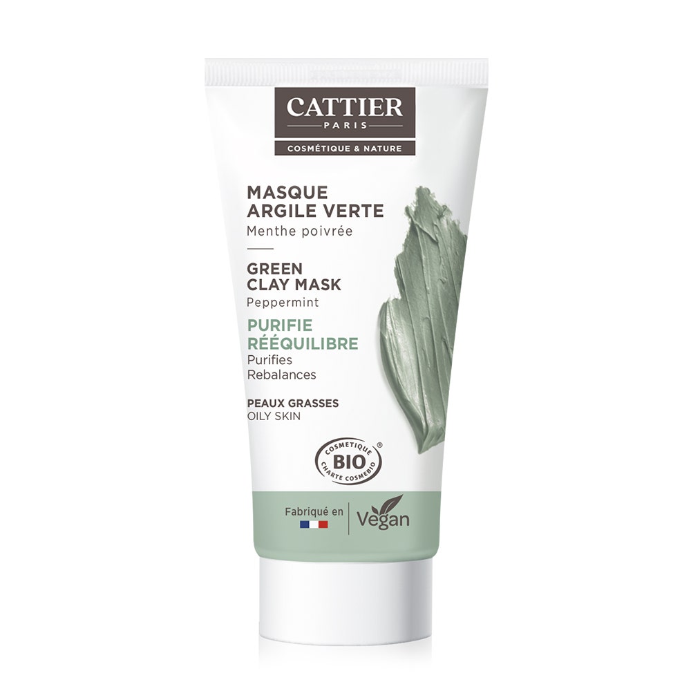 Cattier Mini maschera all'argilla verde biologica 30ml
