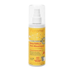 Florame Spray antizanzare per la famiglia con oli essenziali biologici Per il settore tessile 90 ml