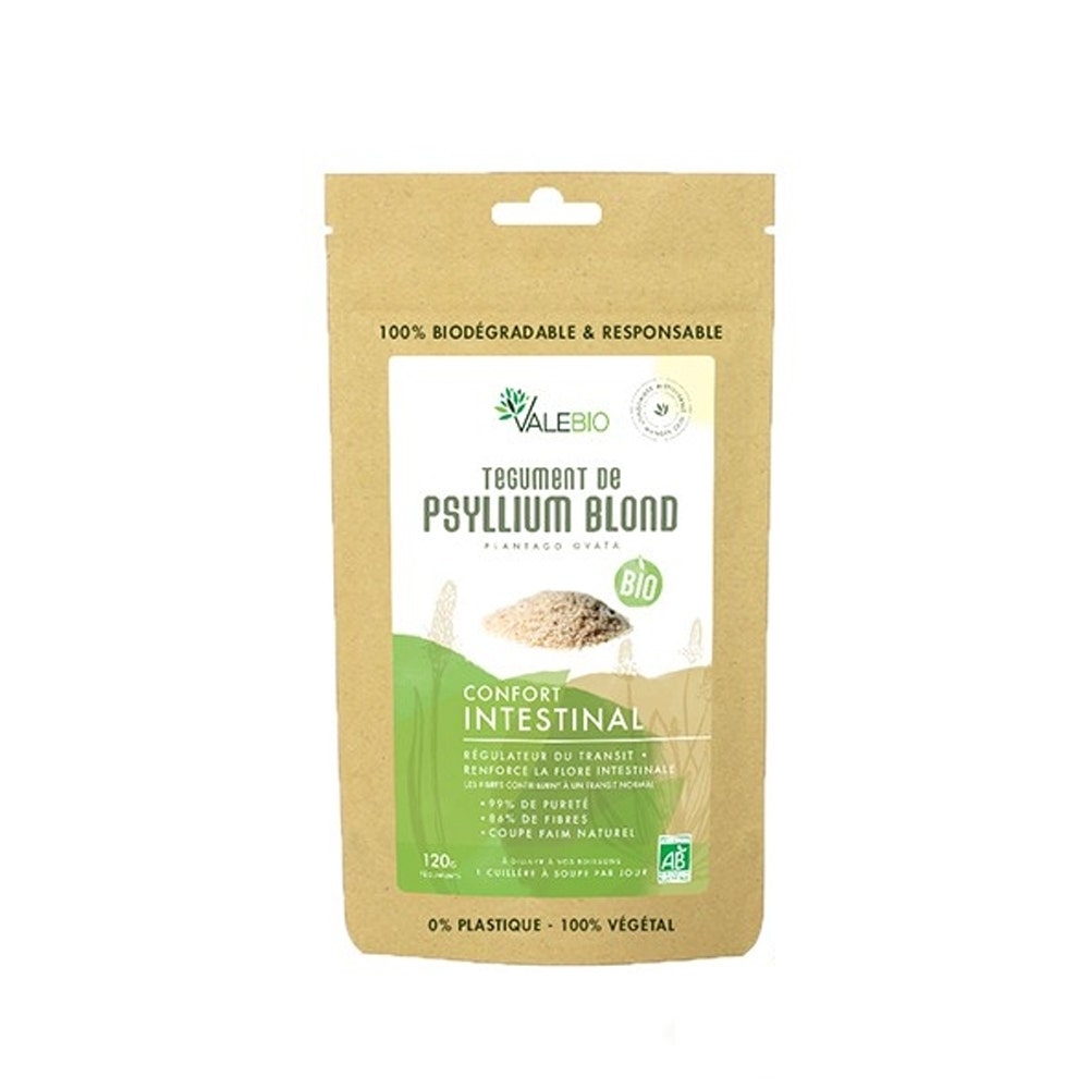 Valebio Tegumento di Psillio Biondo Bio 120g