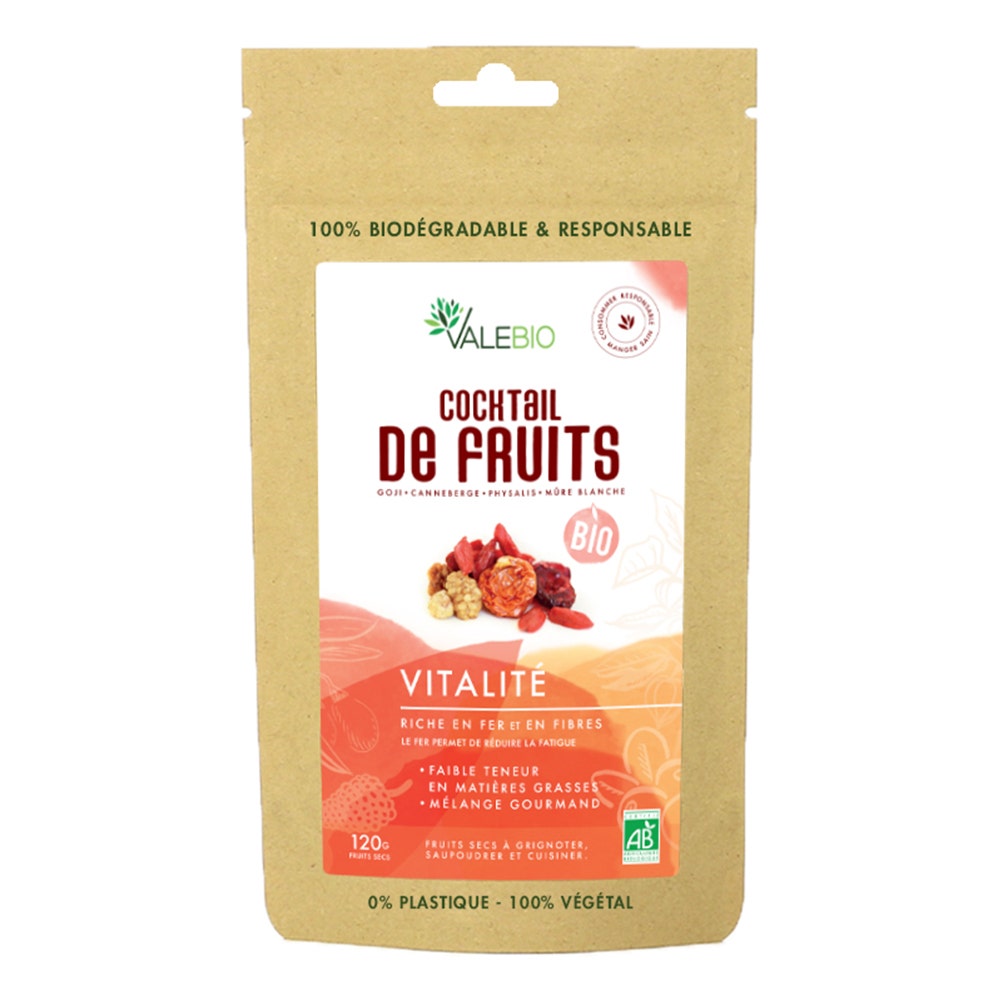 Valebio Cocktail di Super Frutta biologica 120g
