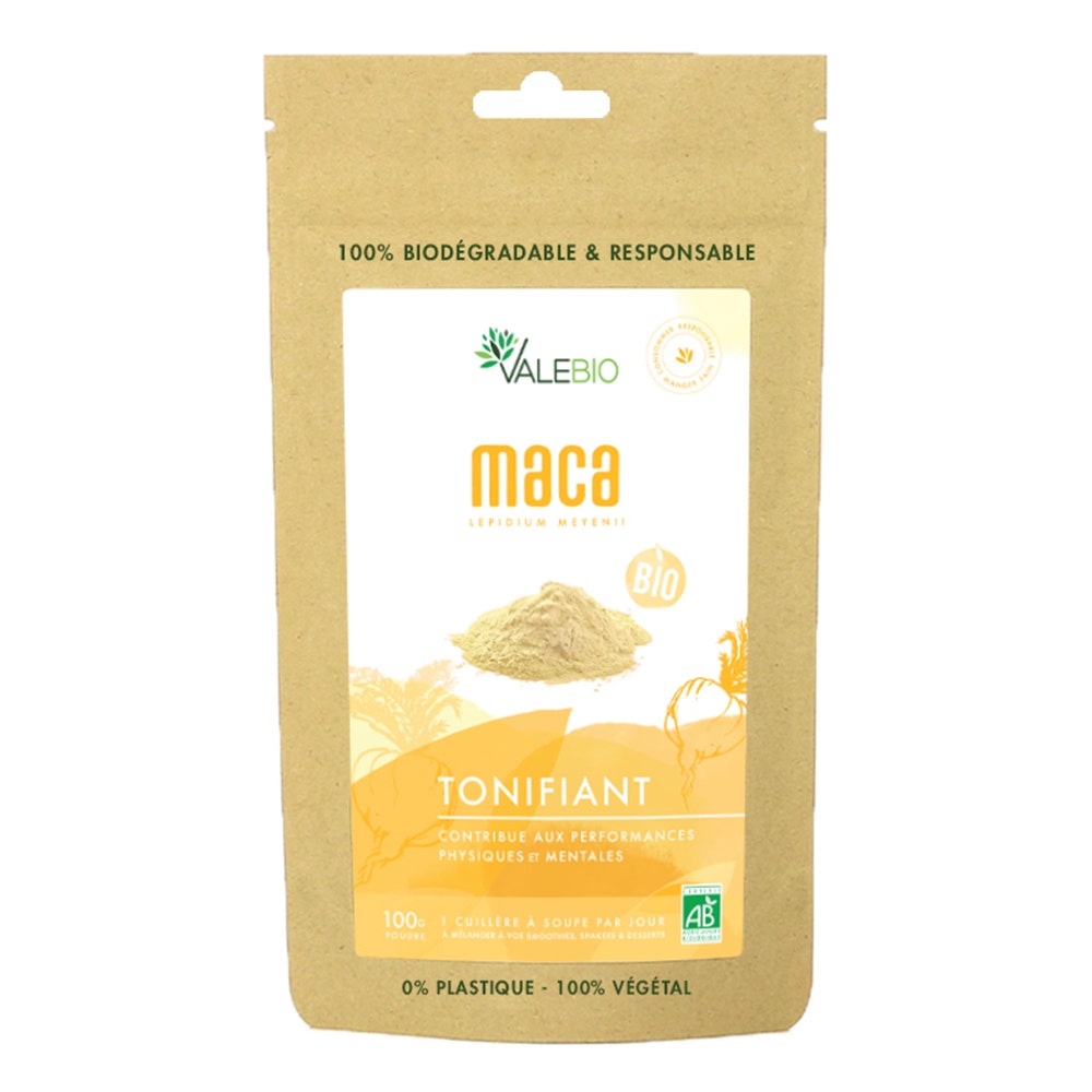 Valebio Maca in polvere biologica Tonificazione 100g