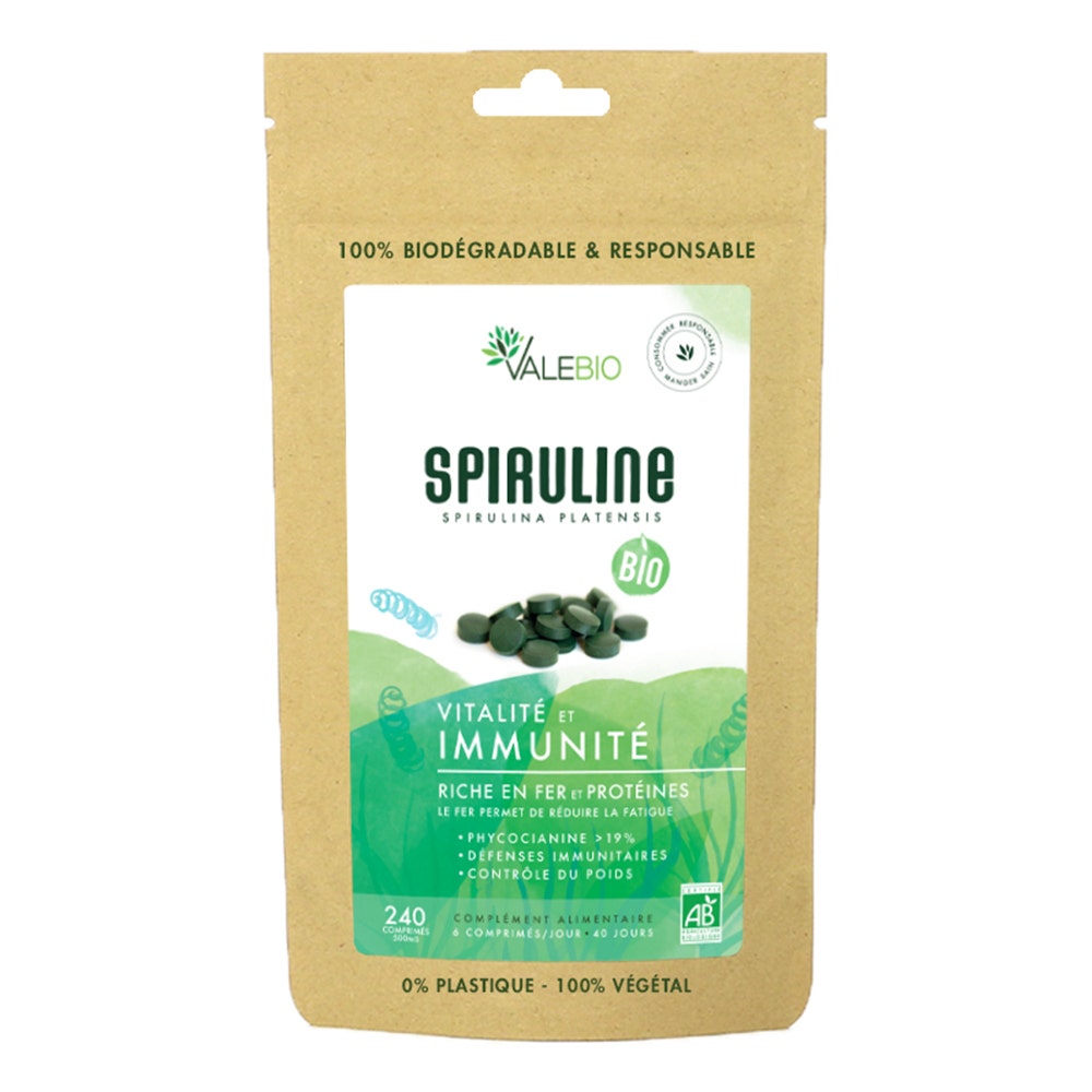 Valebio Super Food Spirulina Biologica 240 compresse