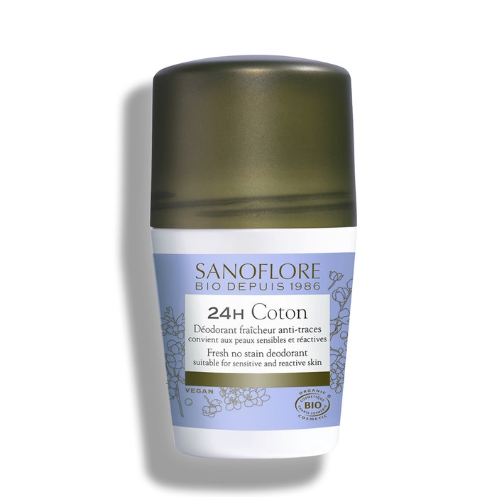 Deodorante 24 ore in cotone biologico 50ml Deodorants Sanoflore