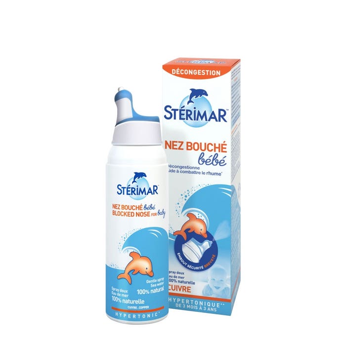 Spray delicato per il naso chiuso del bambino 100ml Arricchito con rame Sterimar
