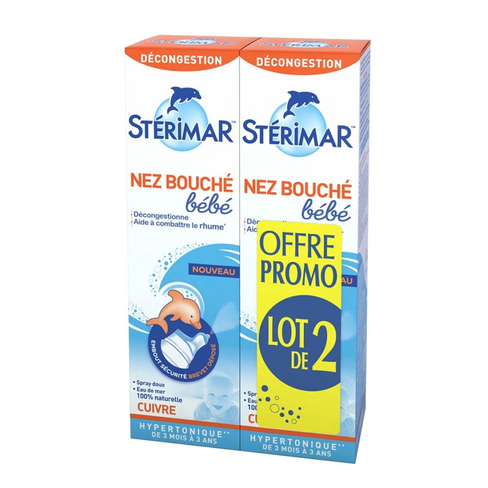 Sterimar Spray Igiene nasale Bambino Da 3 mesi di età 2x100ml