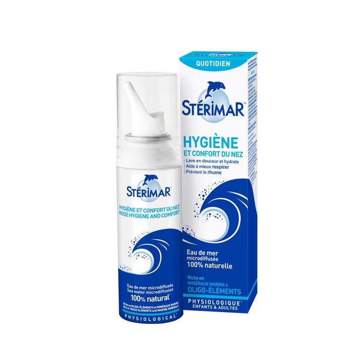Spray per l'igiene del naso a microdiffusione di acqua di mare 50ml Sterimar