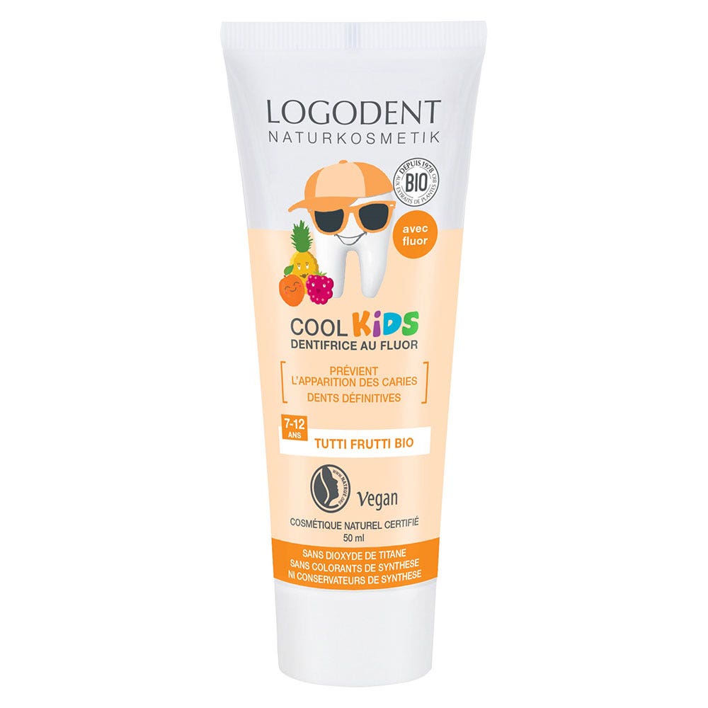 Logona Cool Kids Tutti Frutti Dentifricio al fluoro in gel 50ml