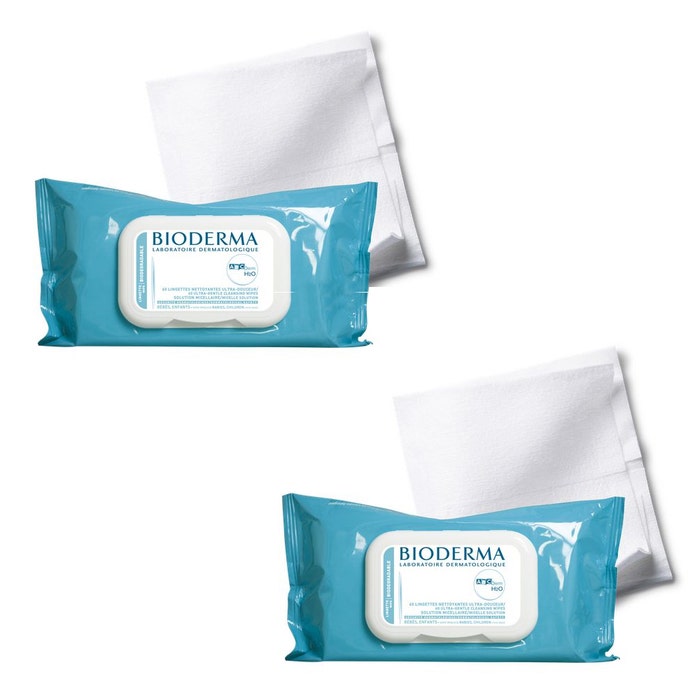 Bioderma Abcderm Salviette Detergenti Biodegradabili Abcderm H2o 2x60 Bioderma H2o 2x60