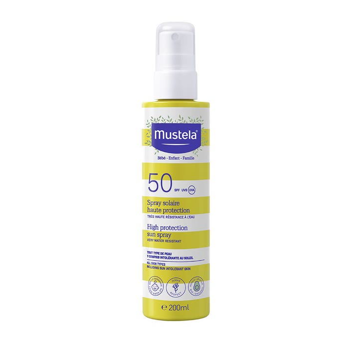Spray solare ad alta protezione SPF50 200 ml Mustela