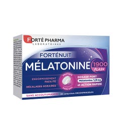 Forté Pharma Forté Nuit Melatonina 1900 Flash Ad alto dosaggio, non dà assuefazione 30 compresse orodispersibili