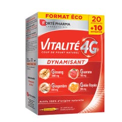 Forté Pharma Vitalité 4G Vitalite Energizzante 30 Fiale 4g
