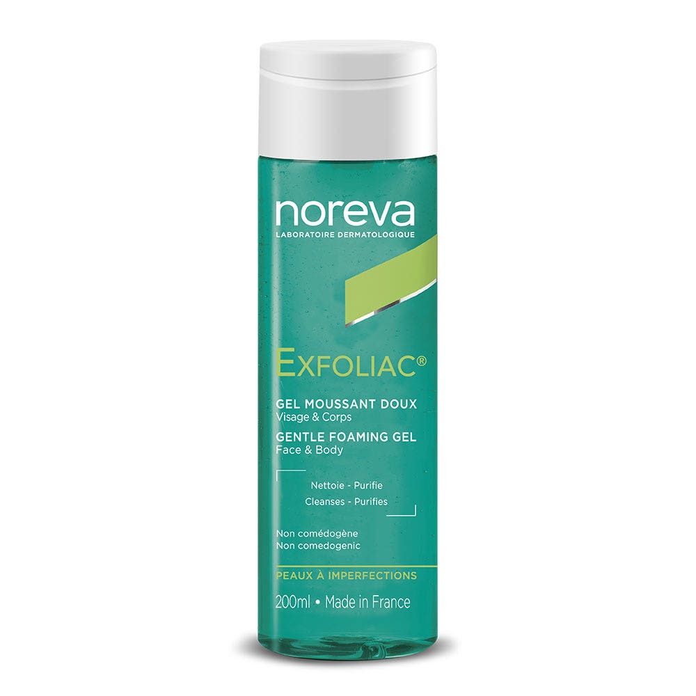 Noreva Exfoliac Gel schiumogeno delicato - Viso e Corpo 200 ml