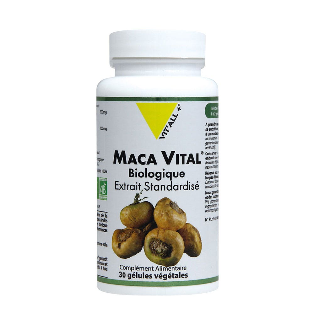 Vit'All+ Maca Vital Estratto bio standardizzato 30 Capsule