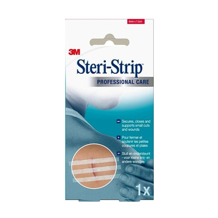 3M Steri-Strip Suture cutanee adesive sterili 6mmx7,5cm 1x 3 strisce