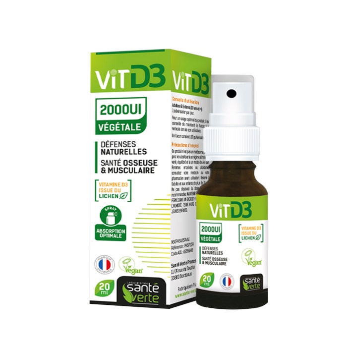 Sante Verte Vitamine D3 VEGETALI 2000IU 20ml