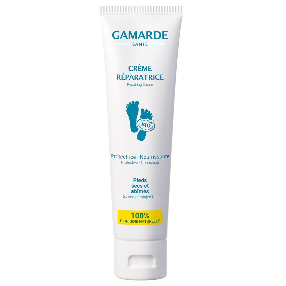 Gamarde Crema biologica di Riparazione per Piedi Secchi e Danneggiati 100g