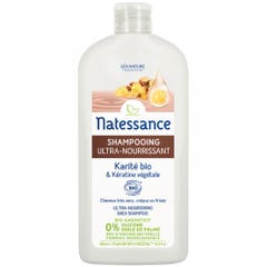 Natessance Karite Shampoo Ultra Nutriente Bio Cheratina Vegetale 500ml