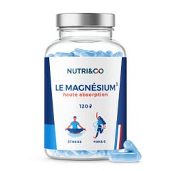 NUTRI&CO Magnesio vegetale Vitamina B6 Stress e tono 120 capsule