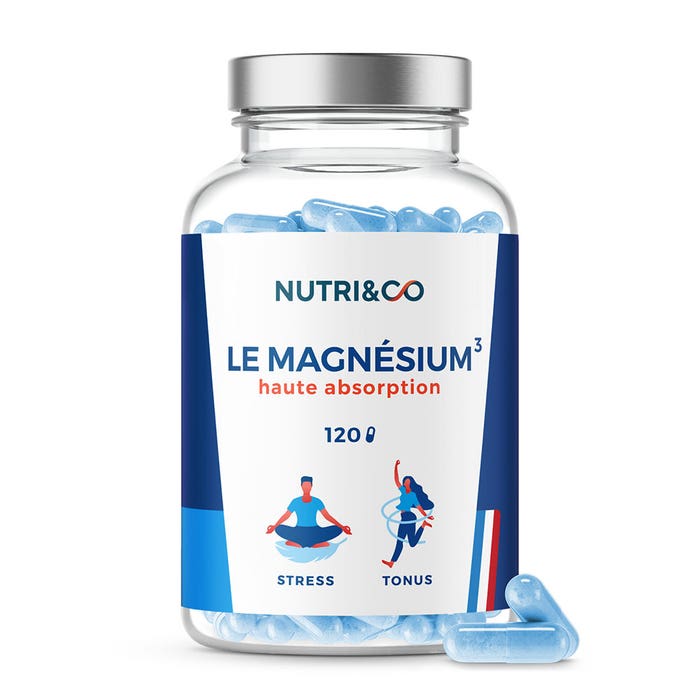 Magnesio vegetale Vitamina B6 120 capsule Stress e tono NUTRI&CO