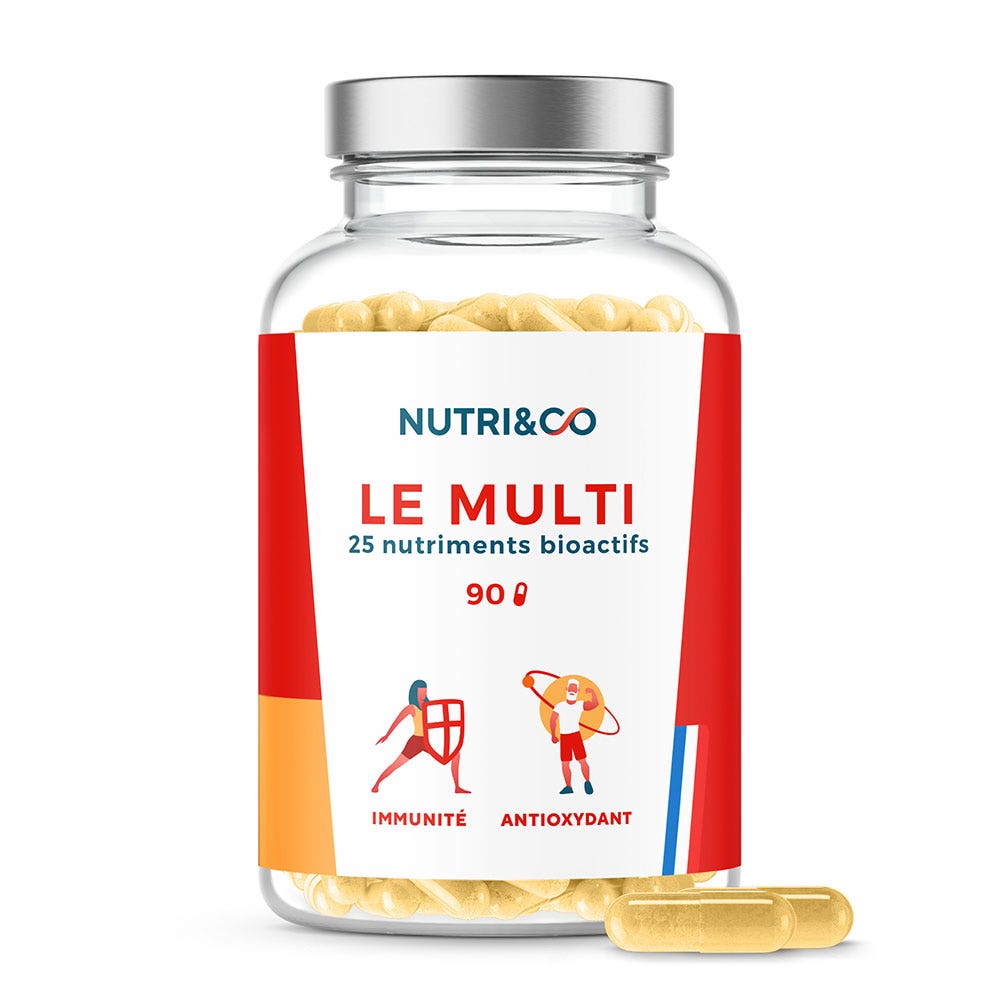 NUTRI&CO Multi 25 nutrienti bioattivi Immunità e antiossidanti 90 capsule