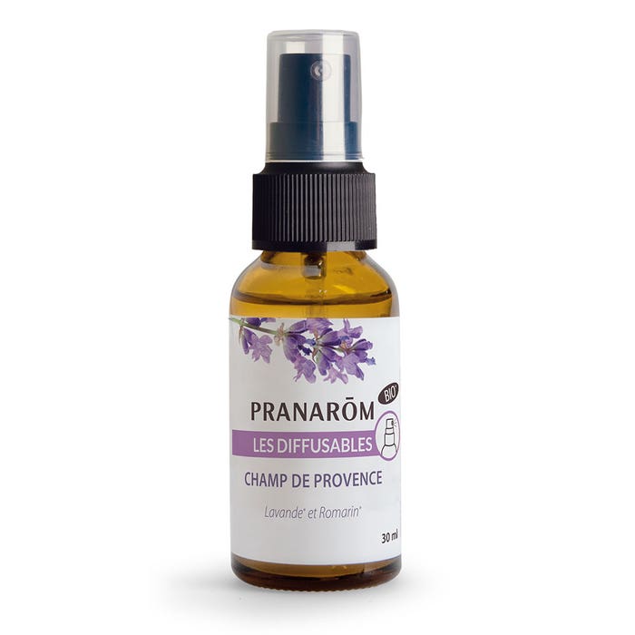 Spray biologico Champ de Provence 30ml Les diffusables Lavanda e Rosmarino Pranarôm