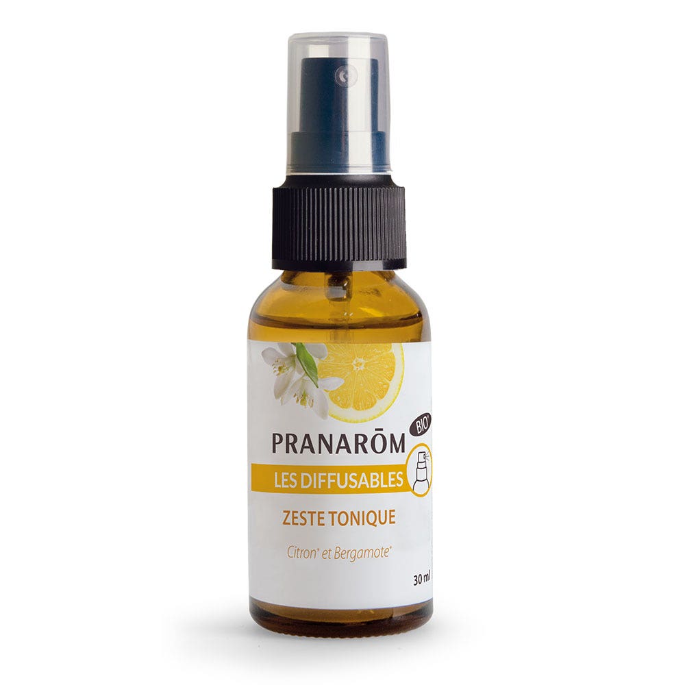 Pranarôm Les diffusables Spray tonico biologico Zest Limone e bergamotto 30ml