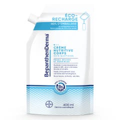 Bepanthen Derma Crema Corpo Nutriente Eco-Ricarica Pelli secche e sensibili 400 ml
